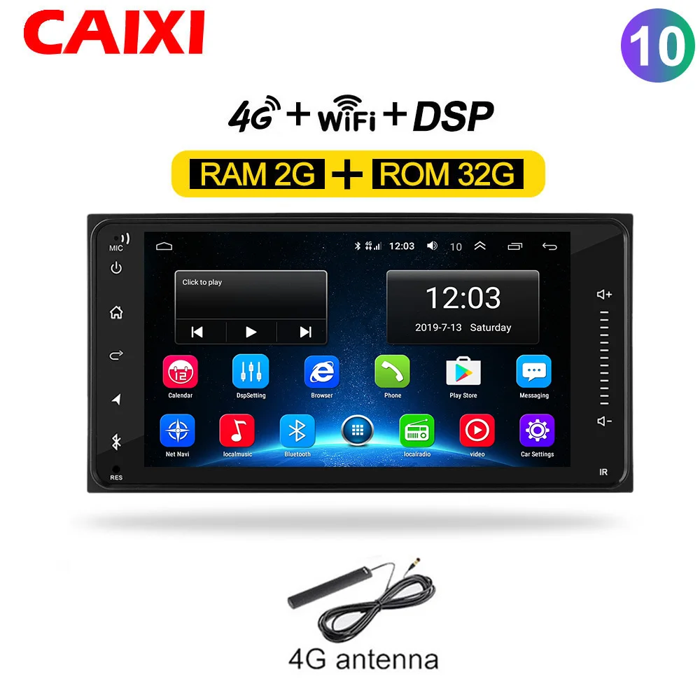 cx-old-co32-4G 2din универсальный android 8,1 автомобильный Радио плеер стерео автомобильный мультимедийный плеер для toyata COROLLA VIOS CROWN CAMRY HIACE PREVIA RAV4 - Цвет: cx-old-co32-4G