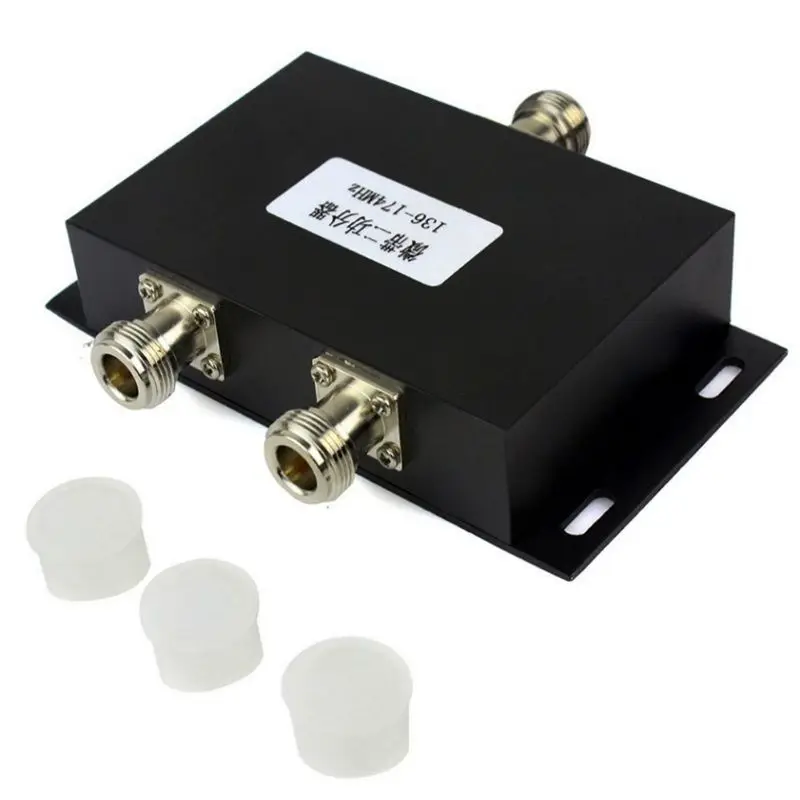 

2 Way VHF 136-174MHz Antenna Power Divider Splitter for Radio Repeater Power