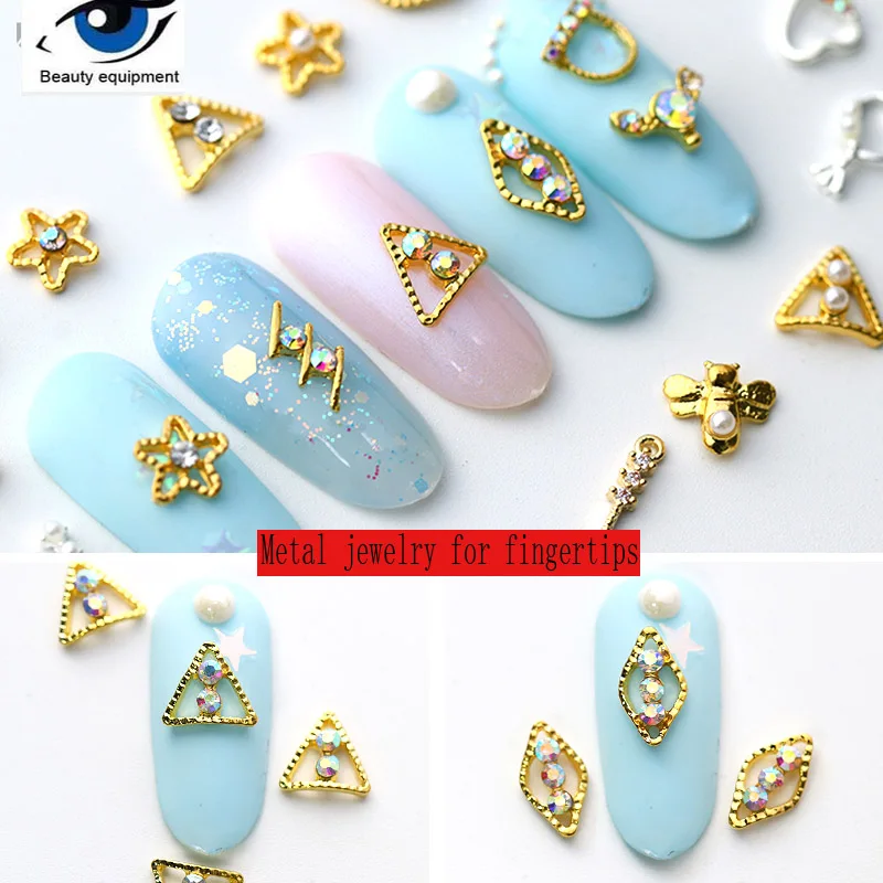 Японский простой дикий гвоздь флэш Алмазный Сплав симфония ногтей алмазный