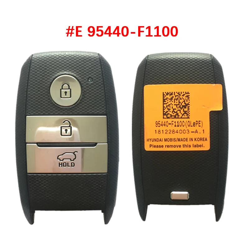 

Оригинальный кнопочный ключ 3/4 для Kia Sportage 2016 + Smart 95440-D9100 95440-D9000 95440-D9500 95440-D9510 95440-F1100