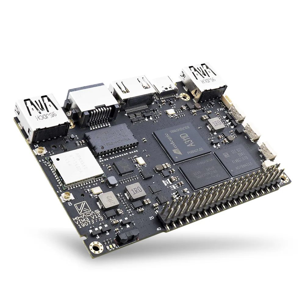 Компьютер Khadas VIM3 pro с одной платой Amlogic A311D 5 0 топами NPU AI tensorflow x4 x2 A53 ядрами SBC android