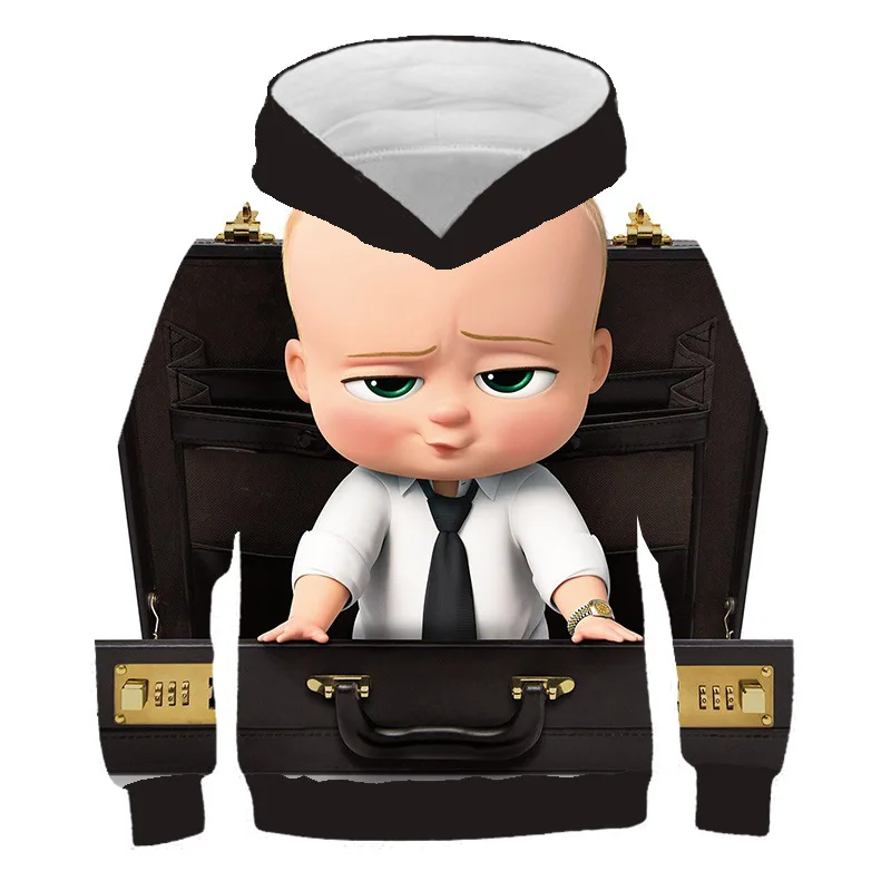 Малышей с рисунком Аниме/Boss 3D цифровая печать Детская толстовка капюшоном Топы