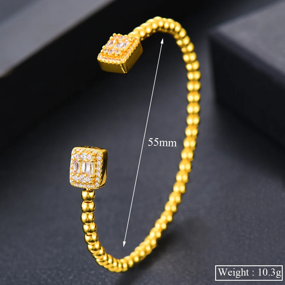

Mix Match High Quality Romantic Luxury Stackable Mix Match Open Bangle for Women Wedding Engagement Party Show Jewelry New