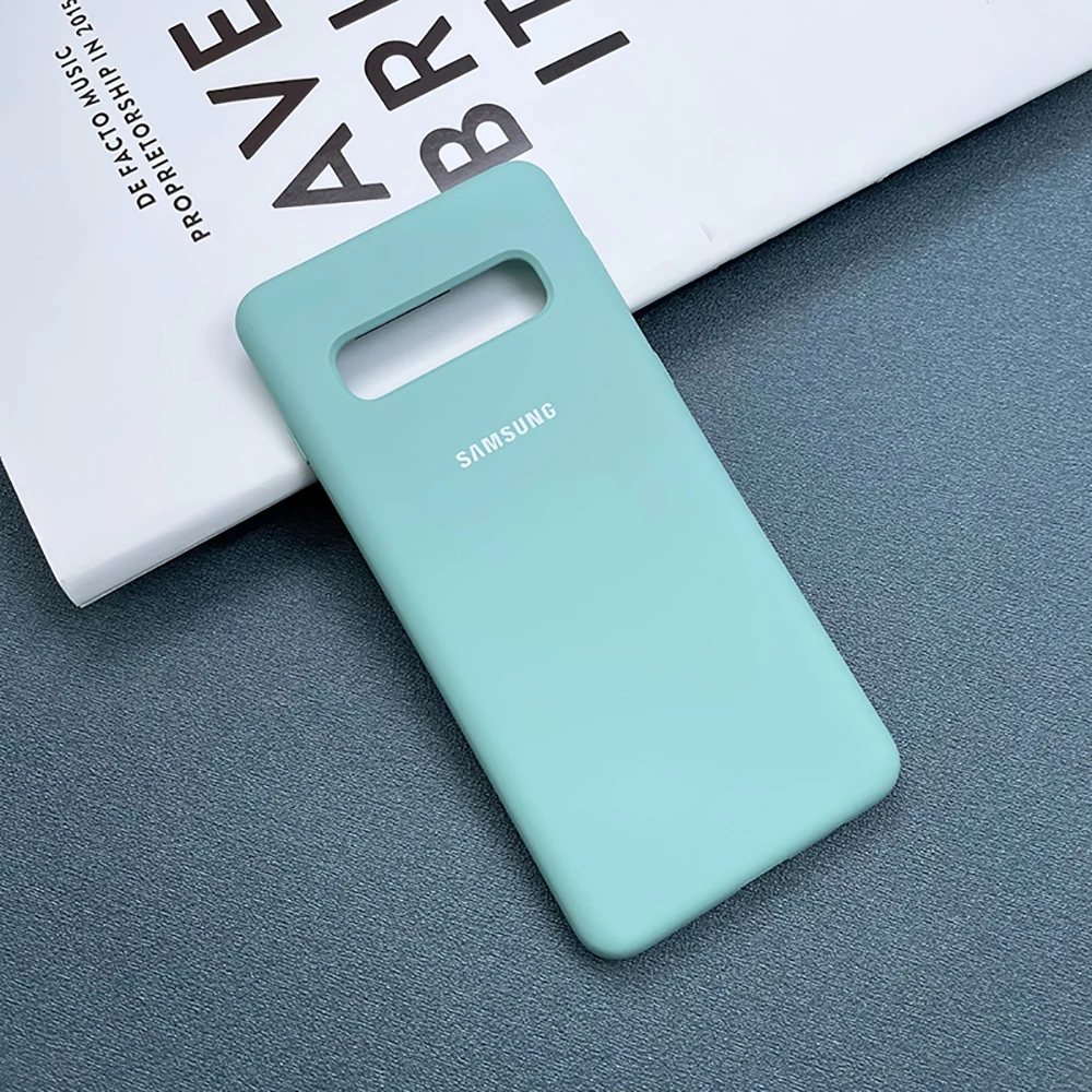 Чехол для Samsung Galaxy S10Plus S10 S10E из жидкого силикона ТПУ шелковистый Soft-Touch | Мобильные