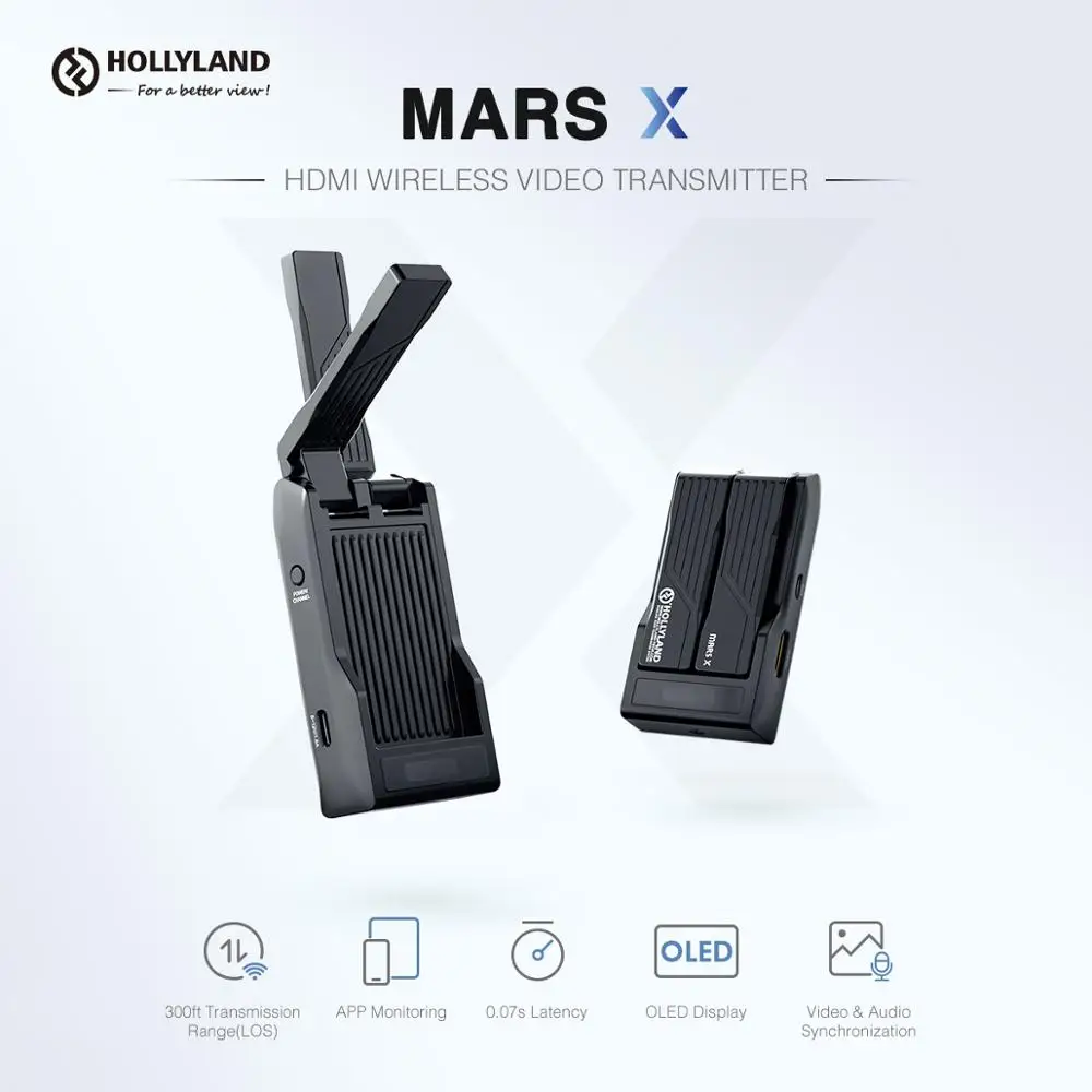 Новый Hollyland Mars X HDMI беспроводной передачи изображения 100 м HD1080 P60 OLED экран для DSLR
