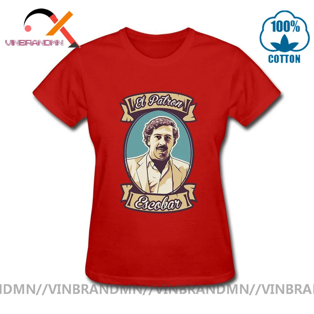 Хит продаж модная женская футболка Пабло Эскобар El patron Drug Lord narcos plata o plomo уличная