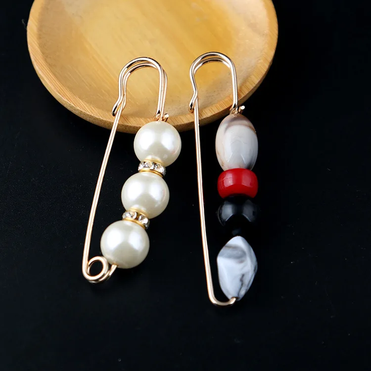 Корейский двойной головой жемчуг нагрудный знак брошь Циркон Лось английские