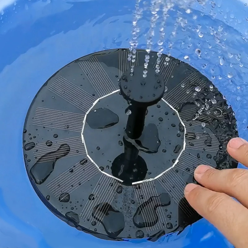 Солнечный фонтан круглой формы садовый инструмент для полива плавающий водяной