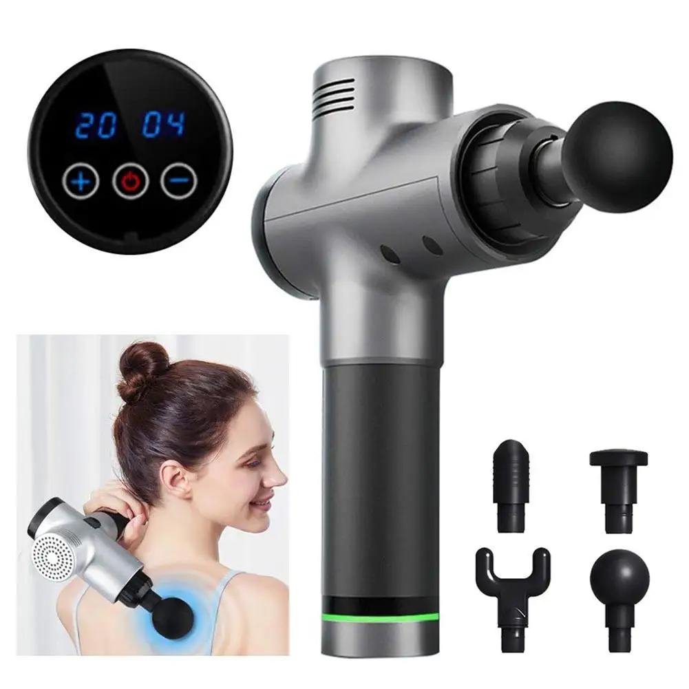 Массажер Электрический с сенсорным дисплеем для снятия боли в мышцах|Встроенные