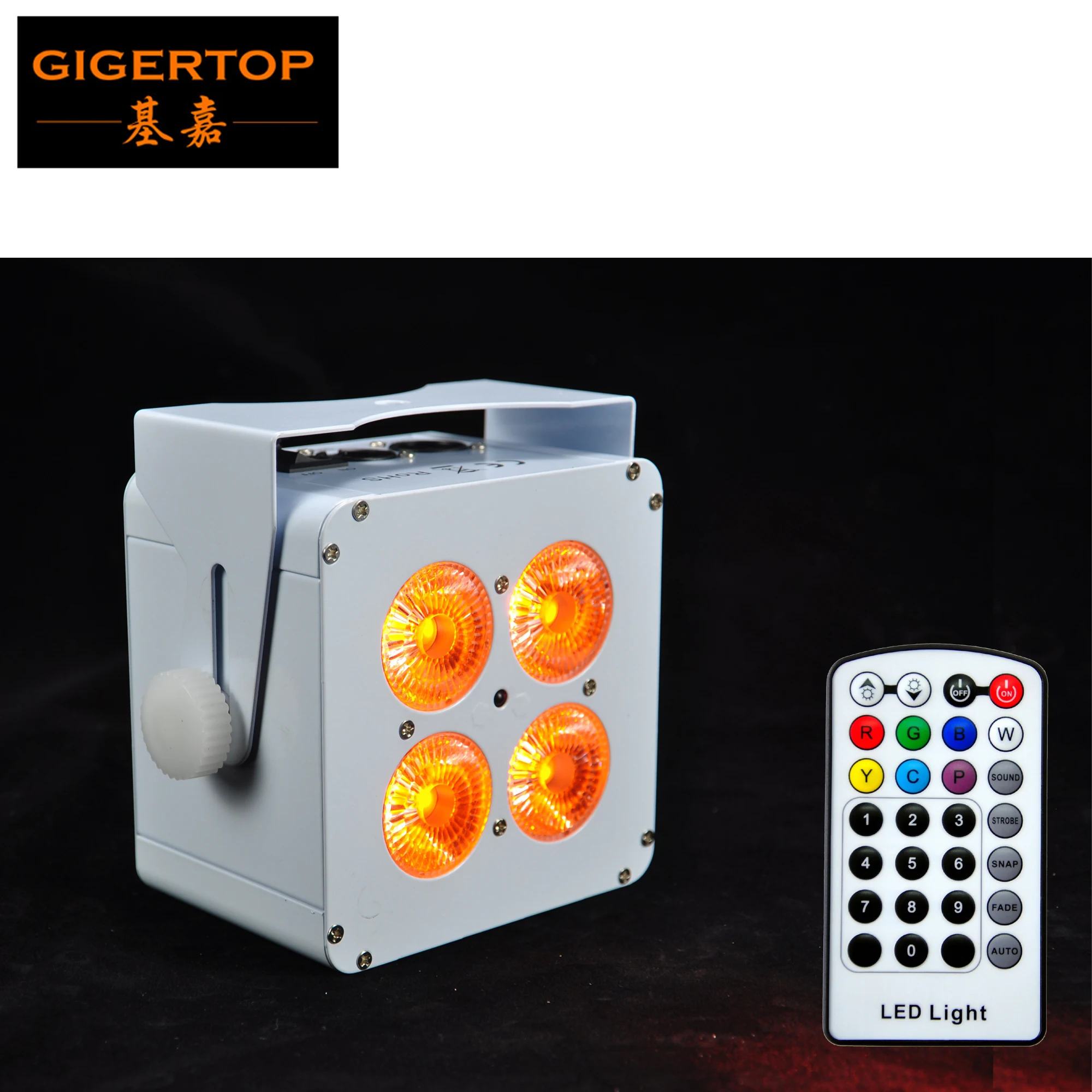 Пульт дистанционного управления TIPTOP + беспроводной аккумулятор LED Par 4x18 Вт RGBWA UV 6 в