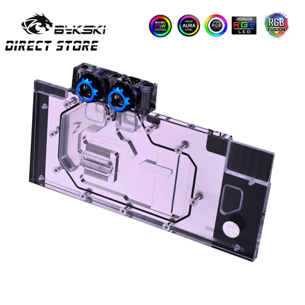Bykski GPU воды блок полный охват для Gigabyte AORUS GTX 1080 Ti VGA Watercooler радиатора 5V/12V RGB N-GV1080TIXT-X |