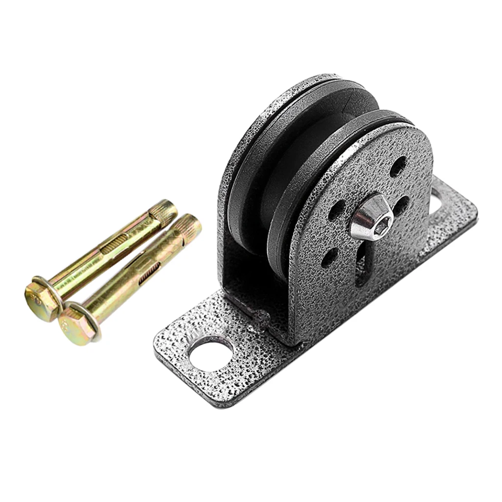 

Fixed Pulley Block Fitness Single Wheel Swivel Pulleys Guide 300kg Load