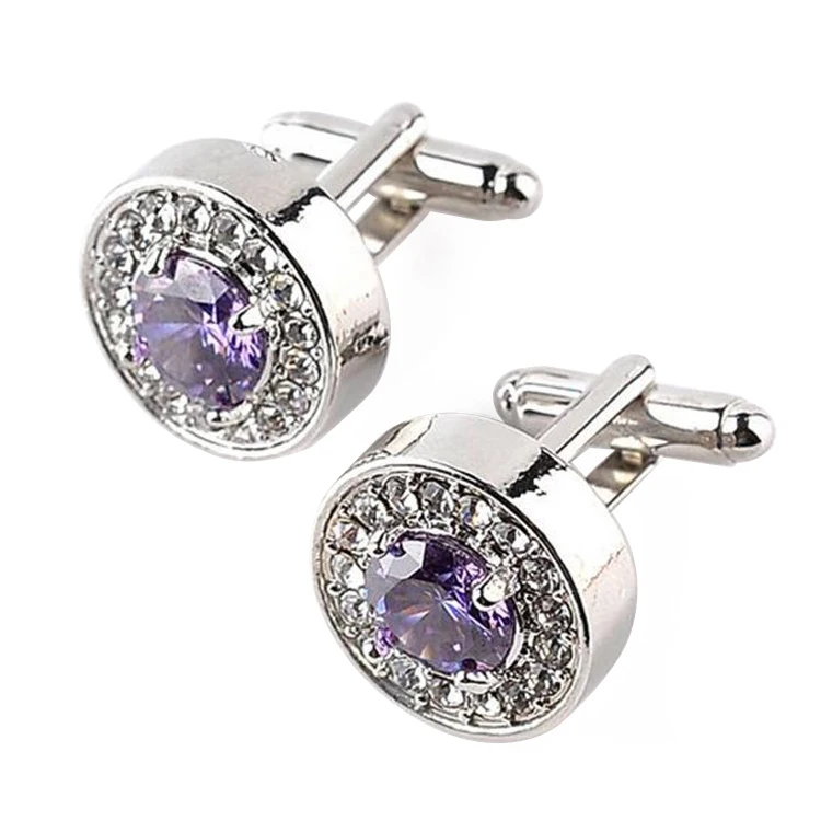 

1 Pair Fashion Diamond Cufflinks Cuff Links Womens Mens Dress Business Wedding Cufflinks Gift Present