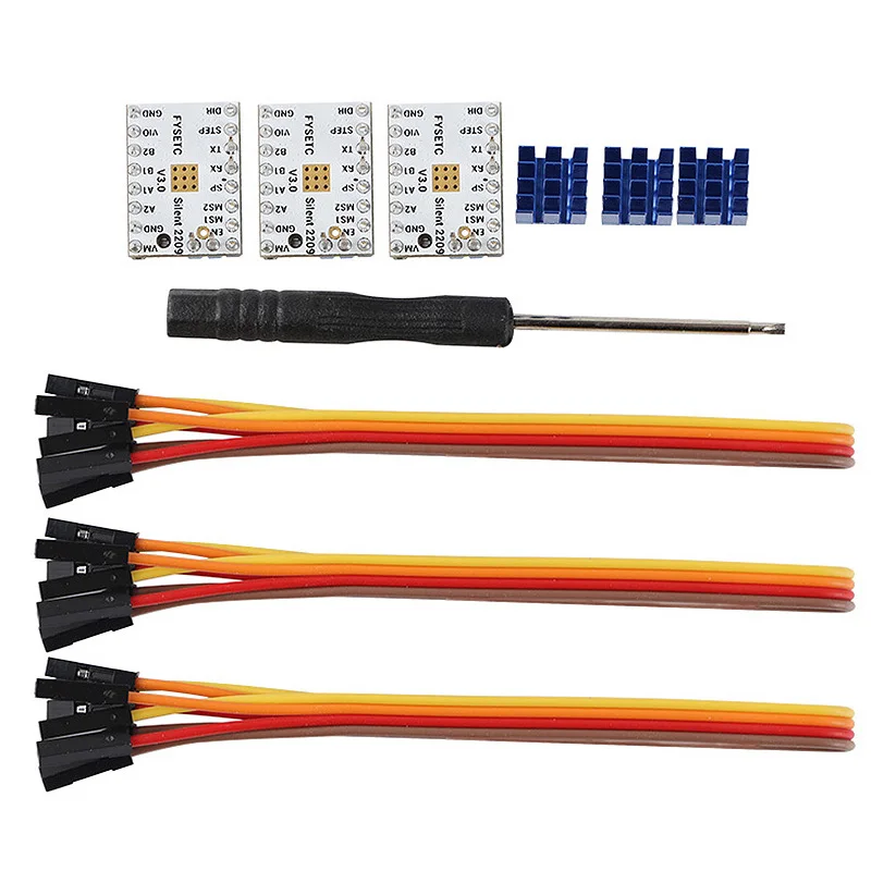 3 шт. Драйвер шагового двигателя TMC2209 V3.0 Stepsticks Mute Driver 256 микрошагов ток 2.8A пик 3D