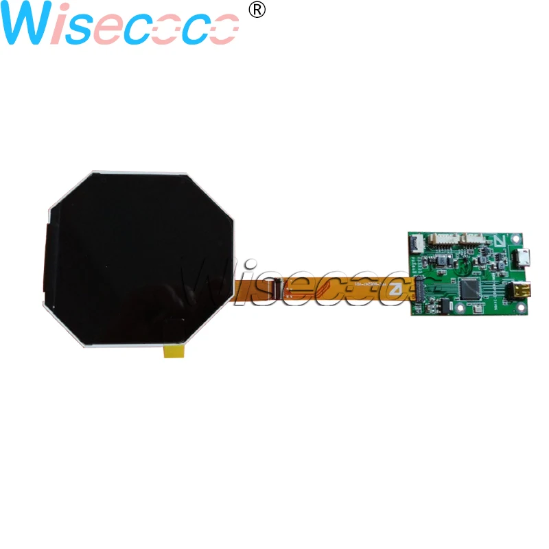 WISECOCO 2,5" Полигональный 480х480 круглый экран IPS-матрицы с круговой подсветкой WLED 35-контактная плата MIPI USB Driver.
