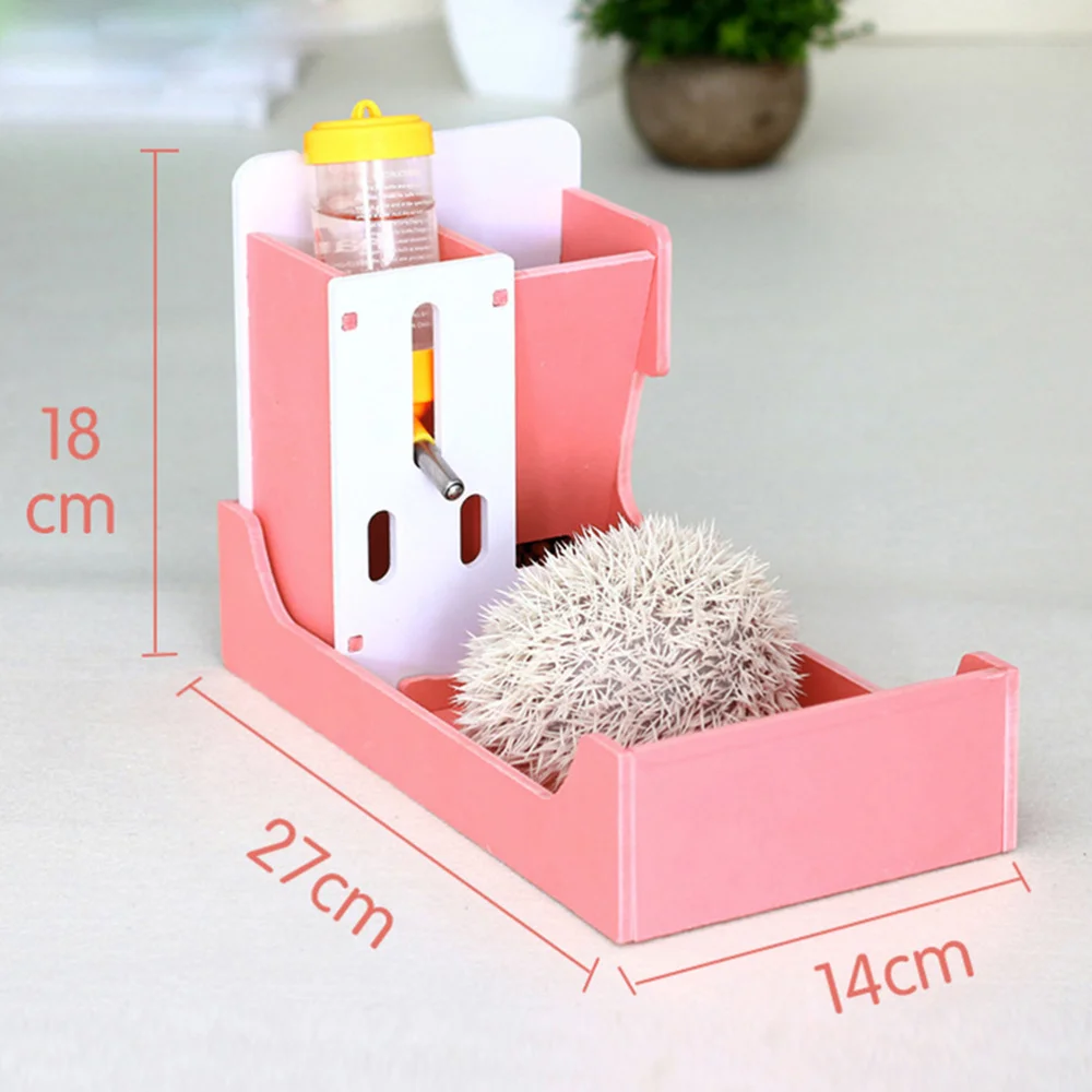 

Mini Hedgehog Three-in-one Food Bowl Hamster Drinking Fountains Guinea Netherlands Small Pet Supplies )