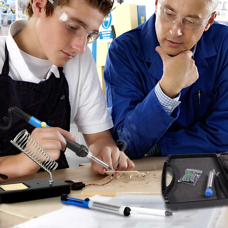 60 Вт паяльник набор паяльников регулируемая температура керамический сердечник