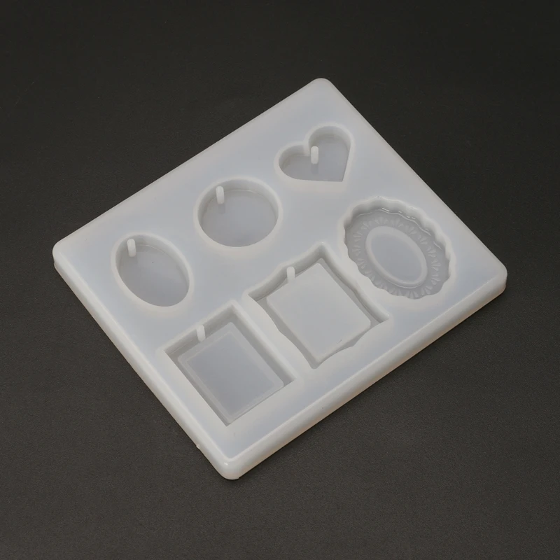 

Silicone Mold Mirror Crafts DIY Jewelry Making Pendant Epoxy Resin Cake Findings