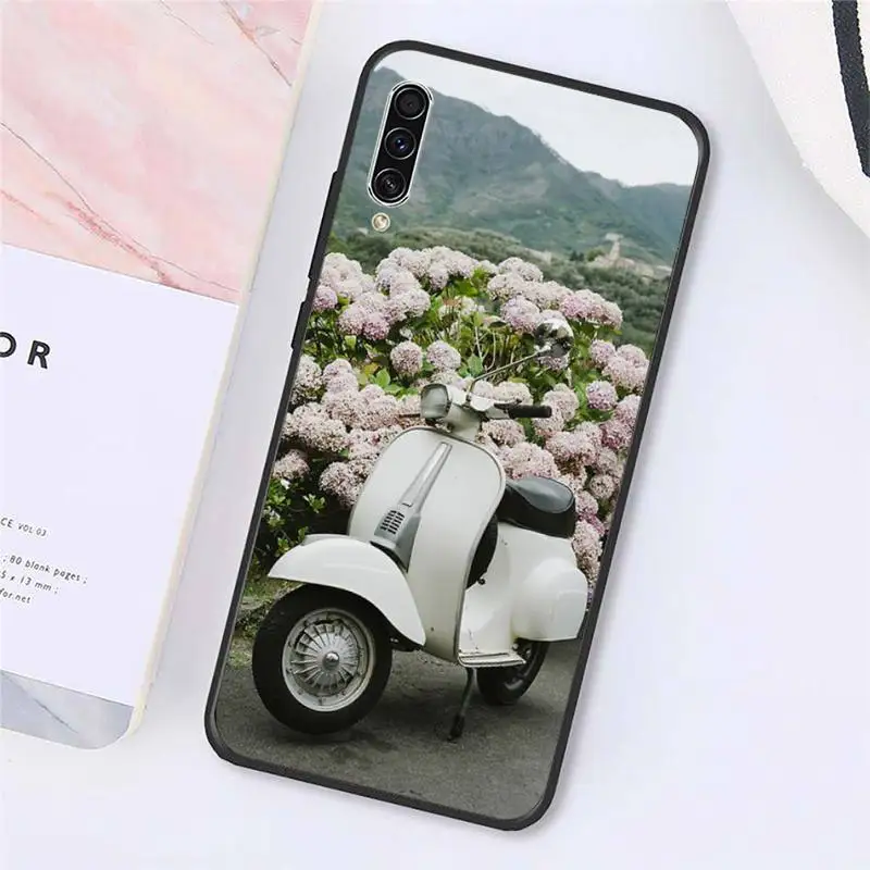 

Vespa Scooter fashion design Phone Cases For Samsung galaxy S 9 10 20 A 10 21 30 31 40 50 51 71 s note 20 j 4 2018 plus