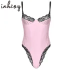 Мужское Сексуальное Кружевное боди, облегающее Боди без рукавов