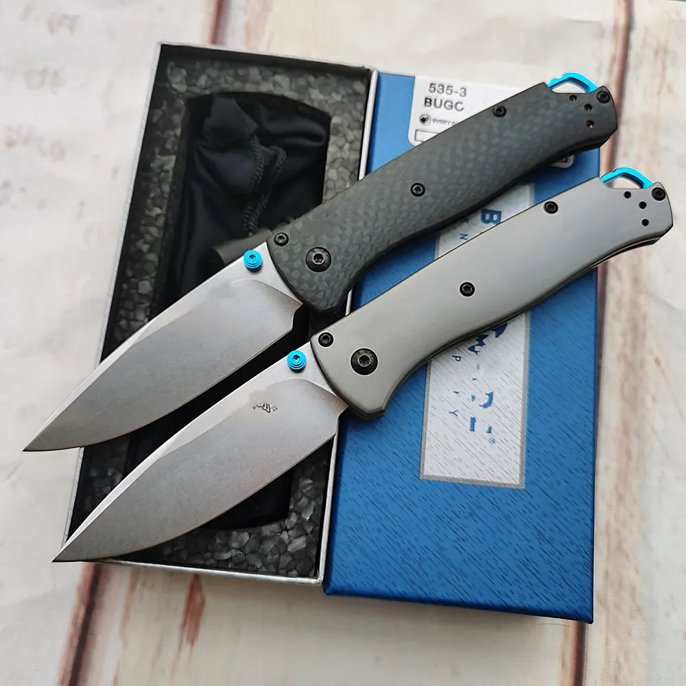 Хорошая цена 535 ручка из нейлонового волокна Mark S30v/титановый карбоновый знак S90v