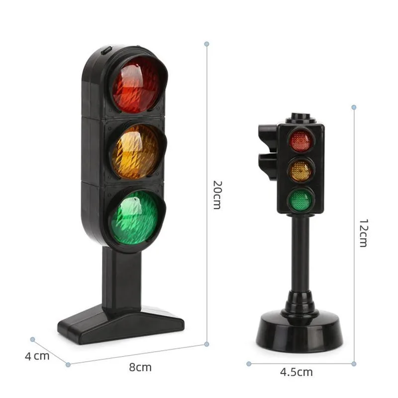 

1pcs Simulation Traffic Light Model Scene Teach Aids Traffic Light Safety Education Props Kids Play House Toy Scene Accessories