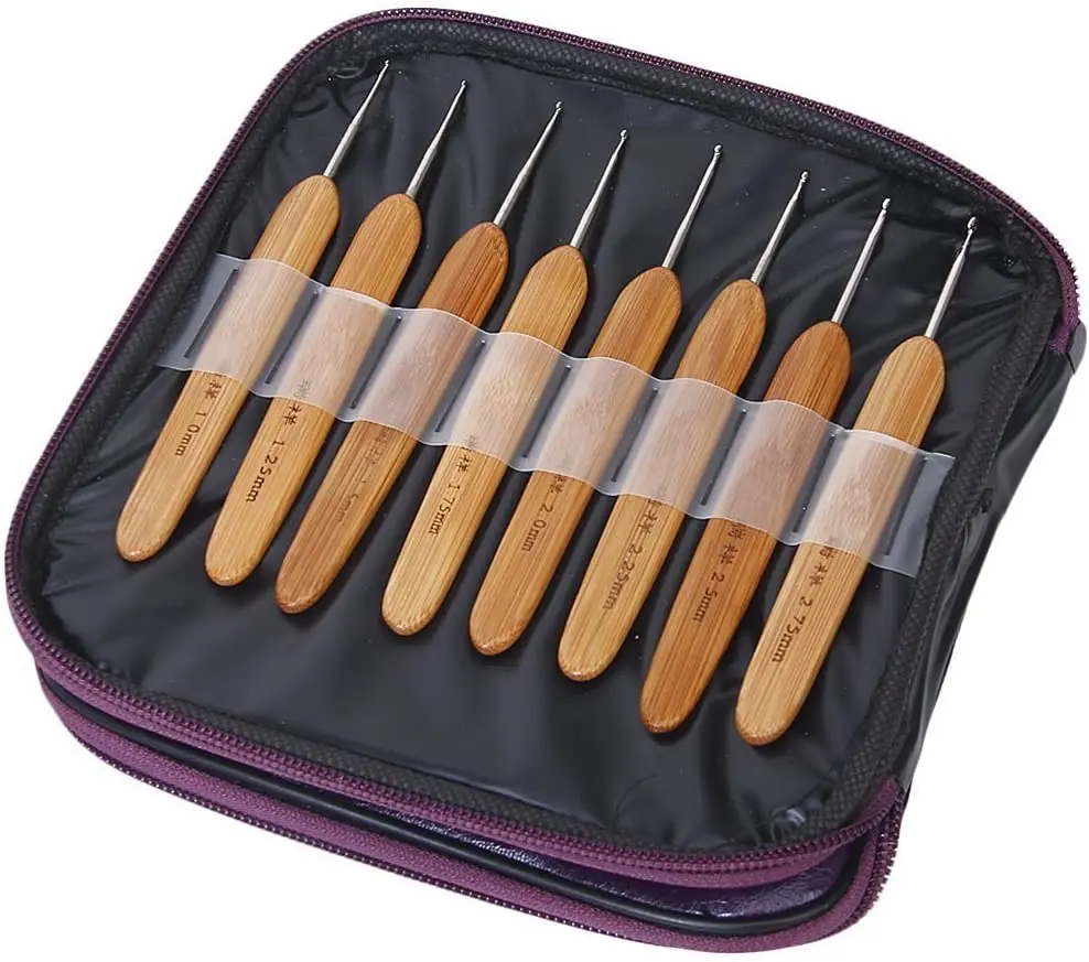 Набор крючков для вязания крючком 20 шт. с чехлом|Швейные инструменты и