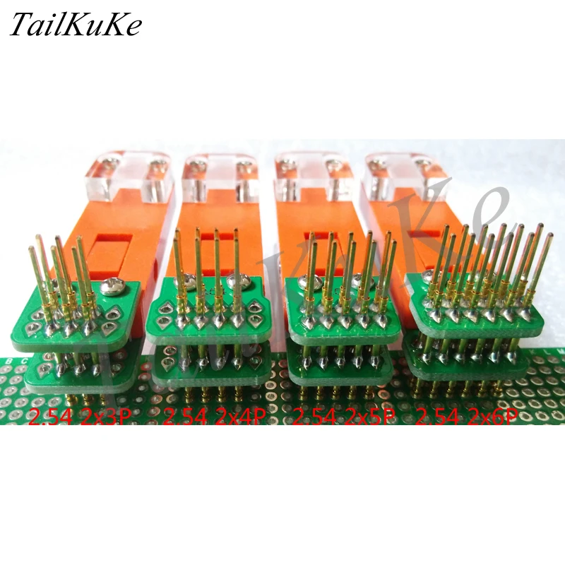 Тестовая стойка PCB зажим приспособление джиг зонд загрузки программы программирования ожога 2,54 2 1,27