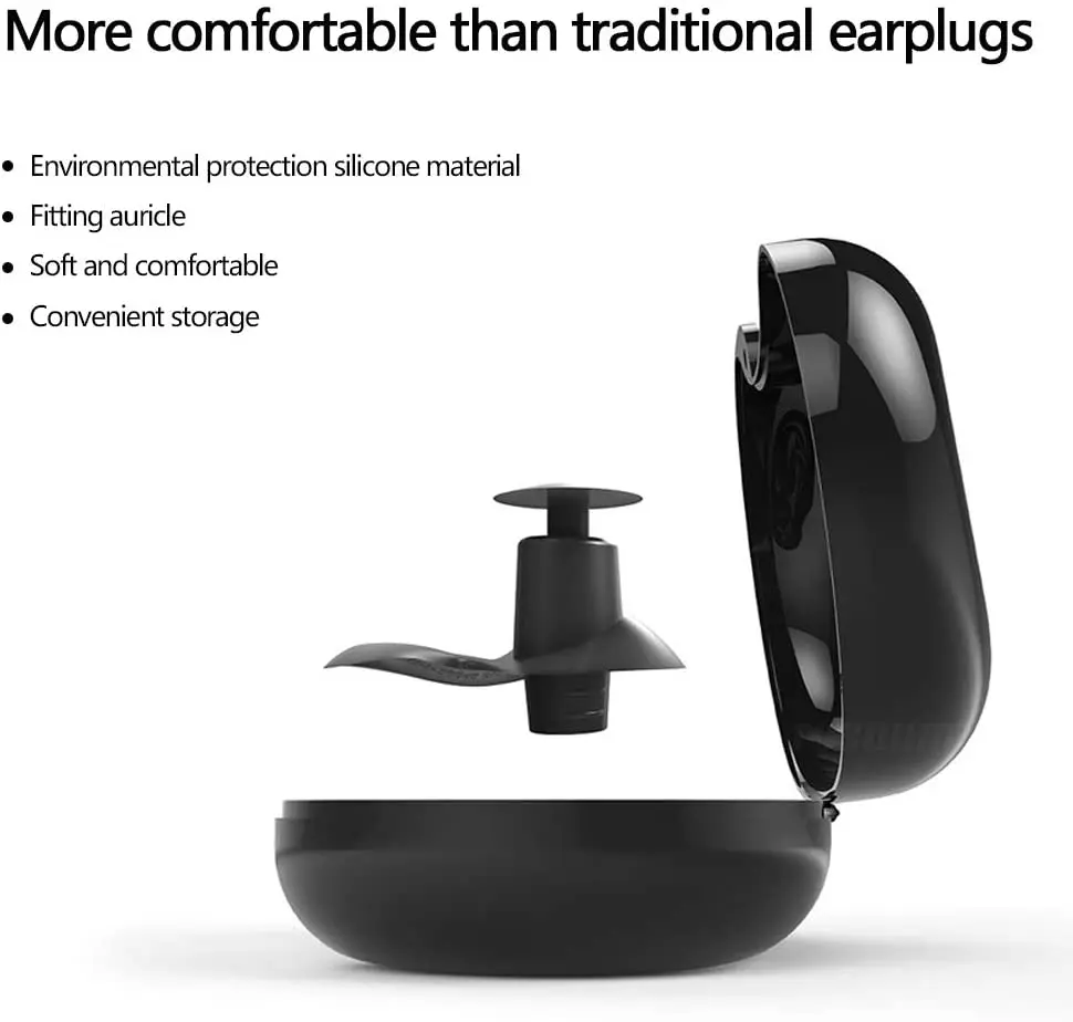 

4 Pairs Swimming Earplugs Waterproof Reusable Silicone for Showering Bathing Surfing Kids Adults C44