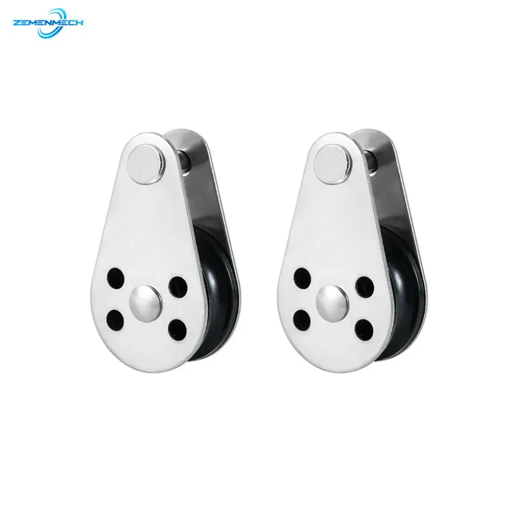 

2PCS 316 Stainless Steel Pulley Suit 2mm to 8mm Rope Boat Accessories Marine Hardware Kayak Yacht Sailboat Canoe Pontoon Marine