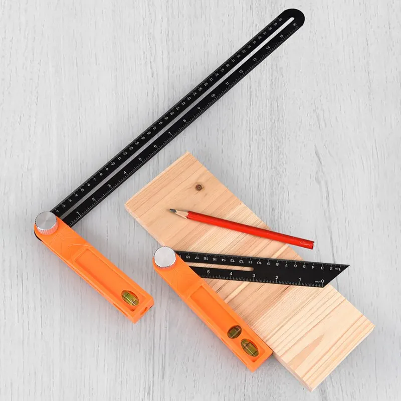 

Angle Rulers Gauges Tri Square Sliding T-Bevel With Wooden Handle Level Measuring Tool Woodworking Ruler Gauge Protractor