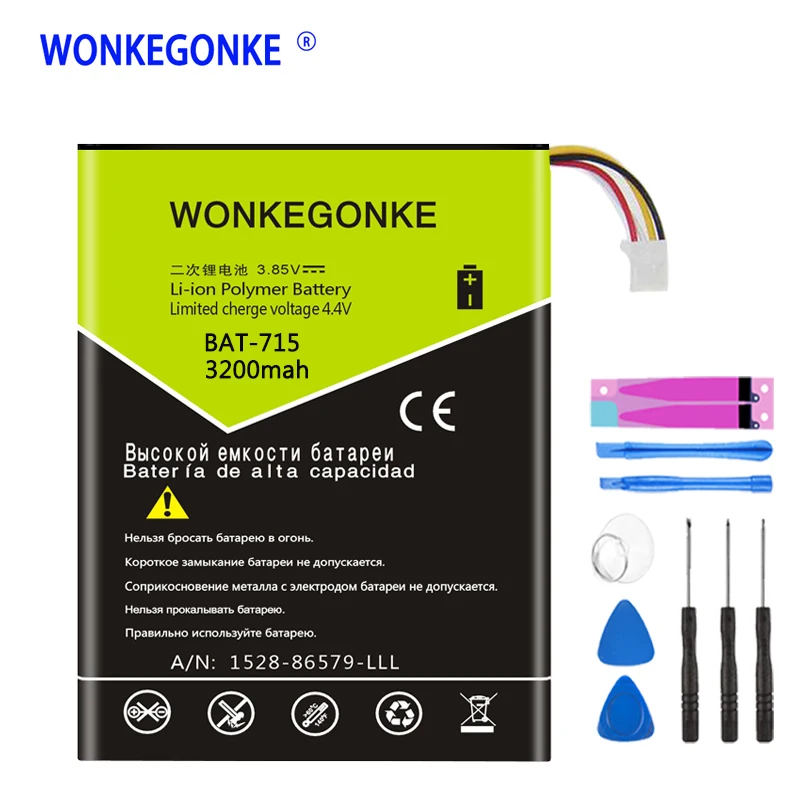 WONKEGONKE BAT 715 аккумуляторная батарея для Acer B1 A71 710 литий полимерные аккумуляторы