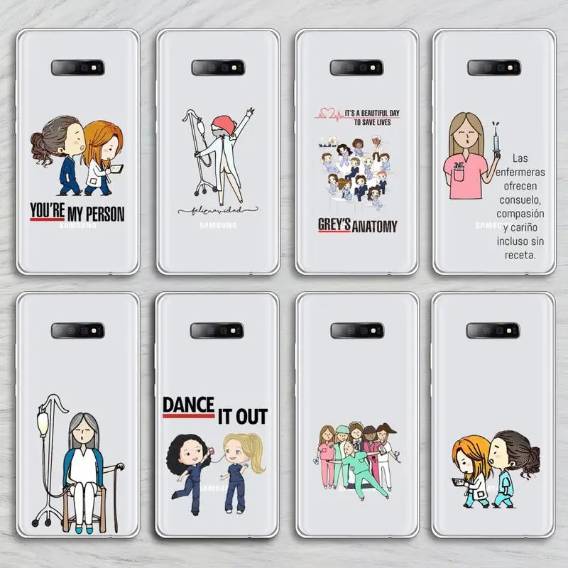 

Greys Anatomy my person Phone Case Transparent for Samsung A71 S9 10 20 HUAWEI p30 40 honor 10i 8x xiaomi note 8 Pro 10t 11