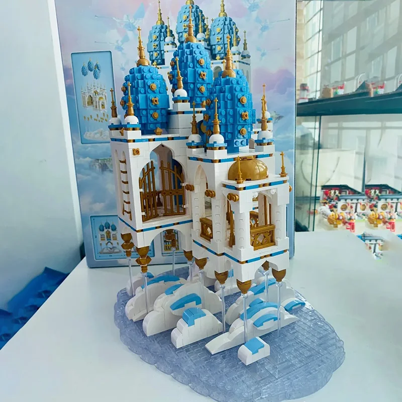 

Sky Castle Drifting city Street View Technology Series 2660PCS Children's small particle assembly toy building blocks