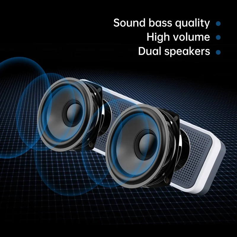 Сабвуфер 3D беспроводной стерео динамик батарея Bluetooth совместимый музыкальный