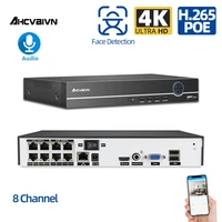ahcvbivn h 265 8ch 4k cctv network alarm hdmi system nvr 48v 8mp poe remote view security surveillance nvr recorder p2p