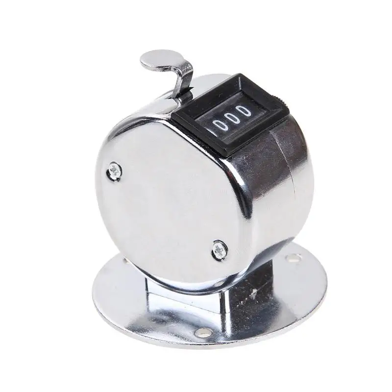 Alloet цифровой ручной счетчик 4 цифр номер подсчет гольф кликер металлический для