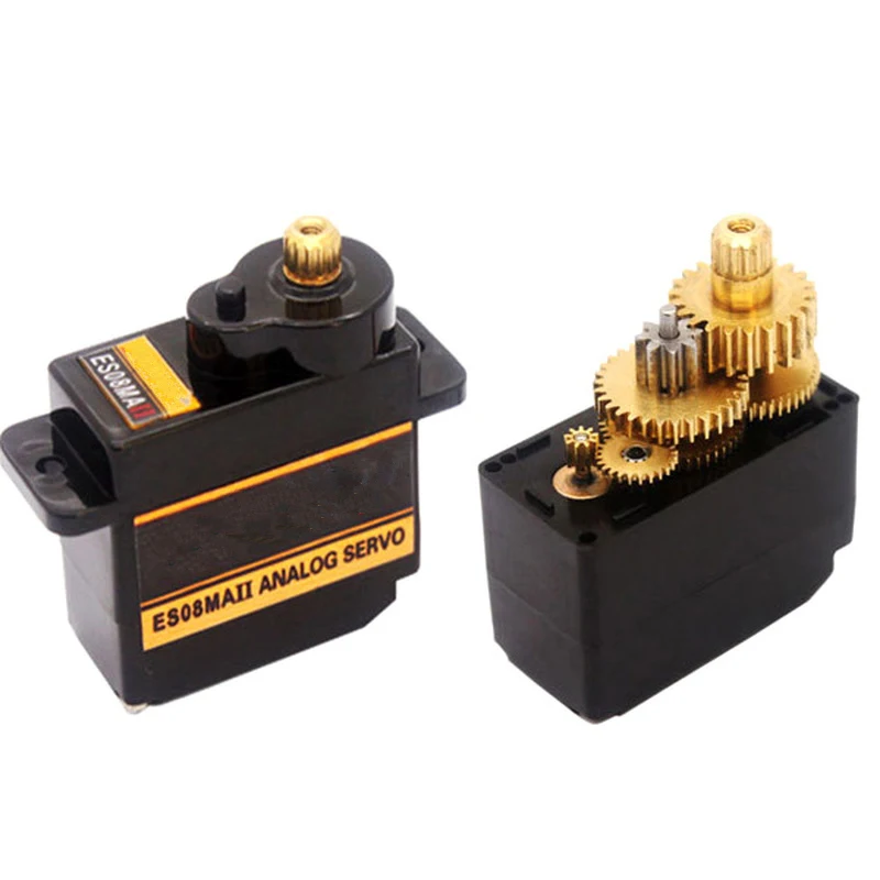 10PCS ES08MAII 12g Mini Metal Gear Analog Servo 1.8KG for RC Model Airplane 450 Helicopter Robot Replacement DIY Parts