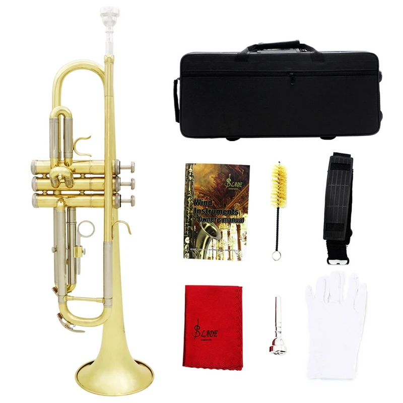 Slade Bb труба B плоская прочная Латунная Труба для начинающих музыкальный