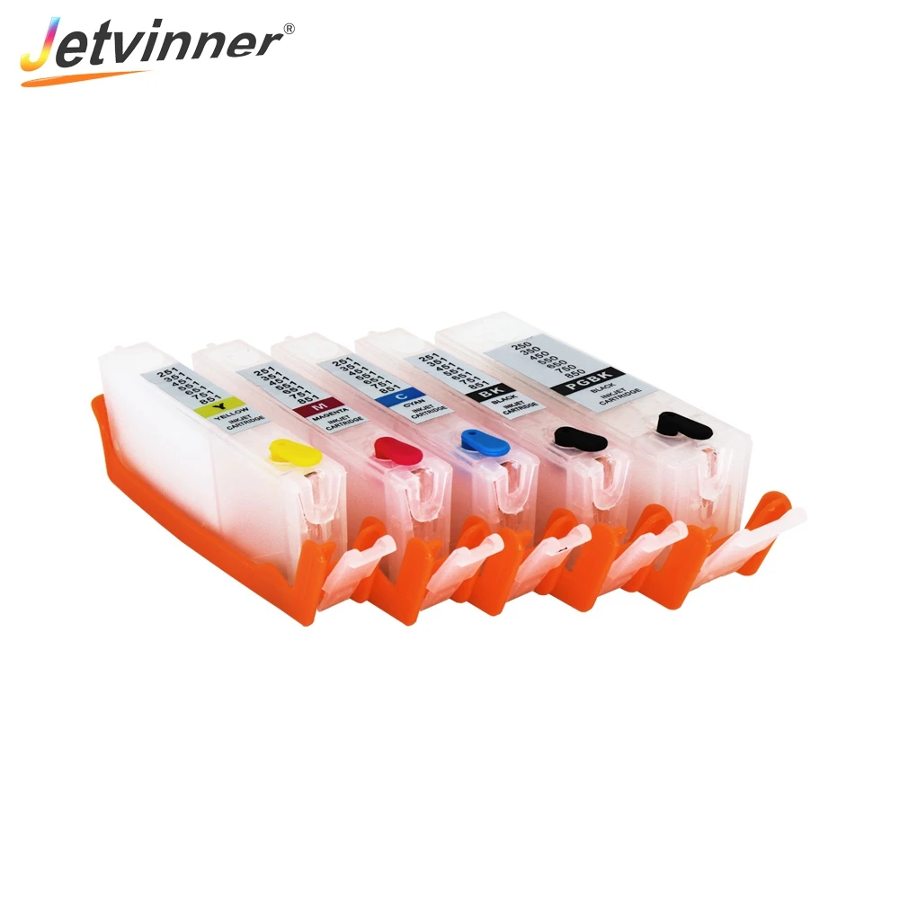 Картридж струйный Jetvinner 5 цветов PGI 450 XL CLI 451 для принтера Canon PIXMA IP7240 MG5440 |