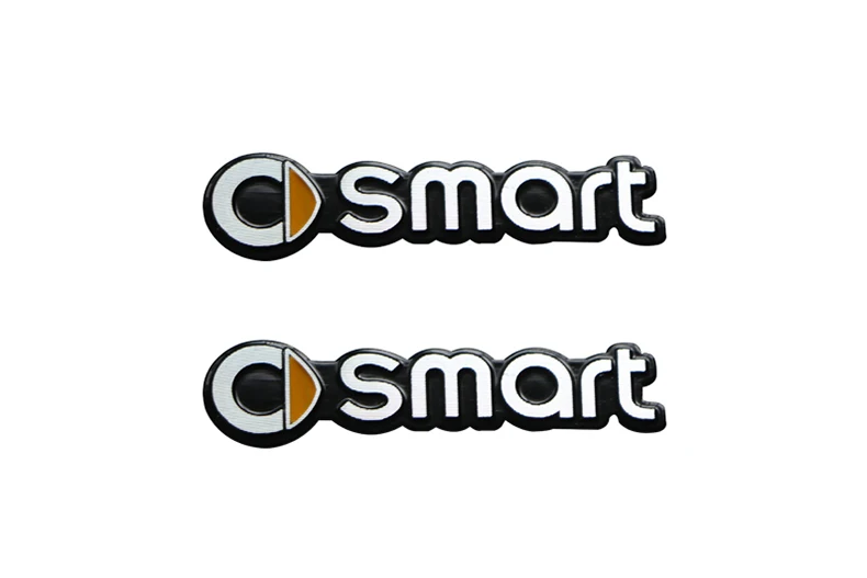 Наклейка на руль для автомобиля, украшение для Mercedes Smart 453 451 450 fortwo forfour, логотип из алюминиевого сплава, украшение