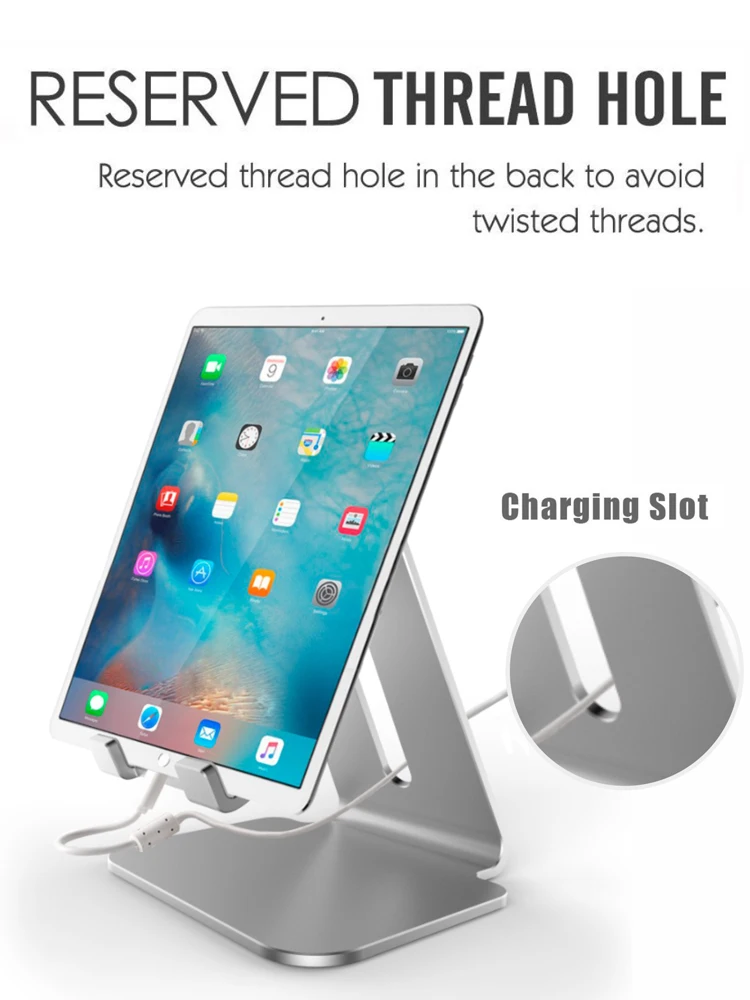AZiMiYO держатель для ipad Портативная Алюминиевая Подставка для планшета samsung Galaxy Tab Pro S ipad Air Surface Pro 4 киоск pos-подставка