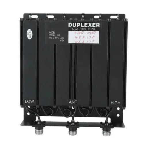 

50W UHF 6 Cavity Duplexer N Connector FREE tune radio repeat 380-520Mhz