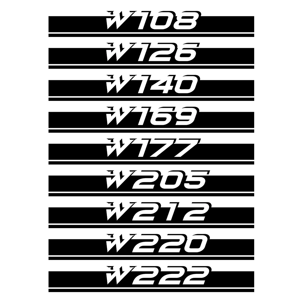 Автомобильная наклейка для Mercedes W203 W204 W205 W211 W212 W213 W124 W176 W108 W126 W140 W168 W169 W177