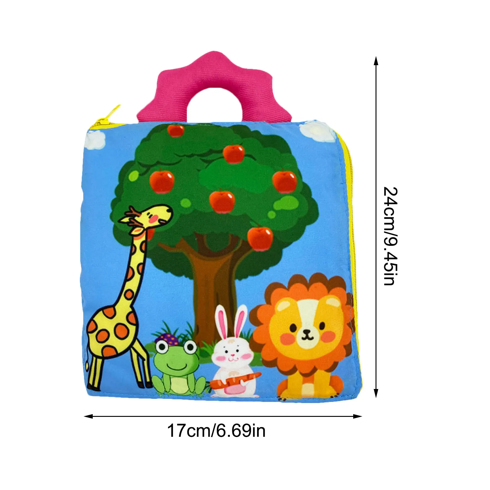 

Baby Cloth Book Early Learning Cartoon Animal Educational Toys D50
