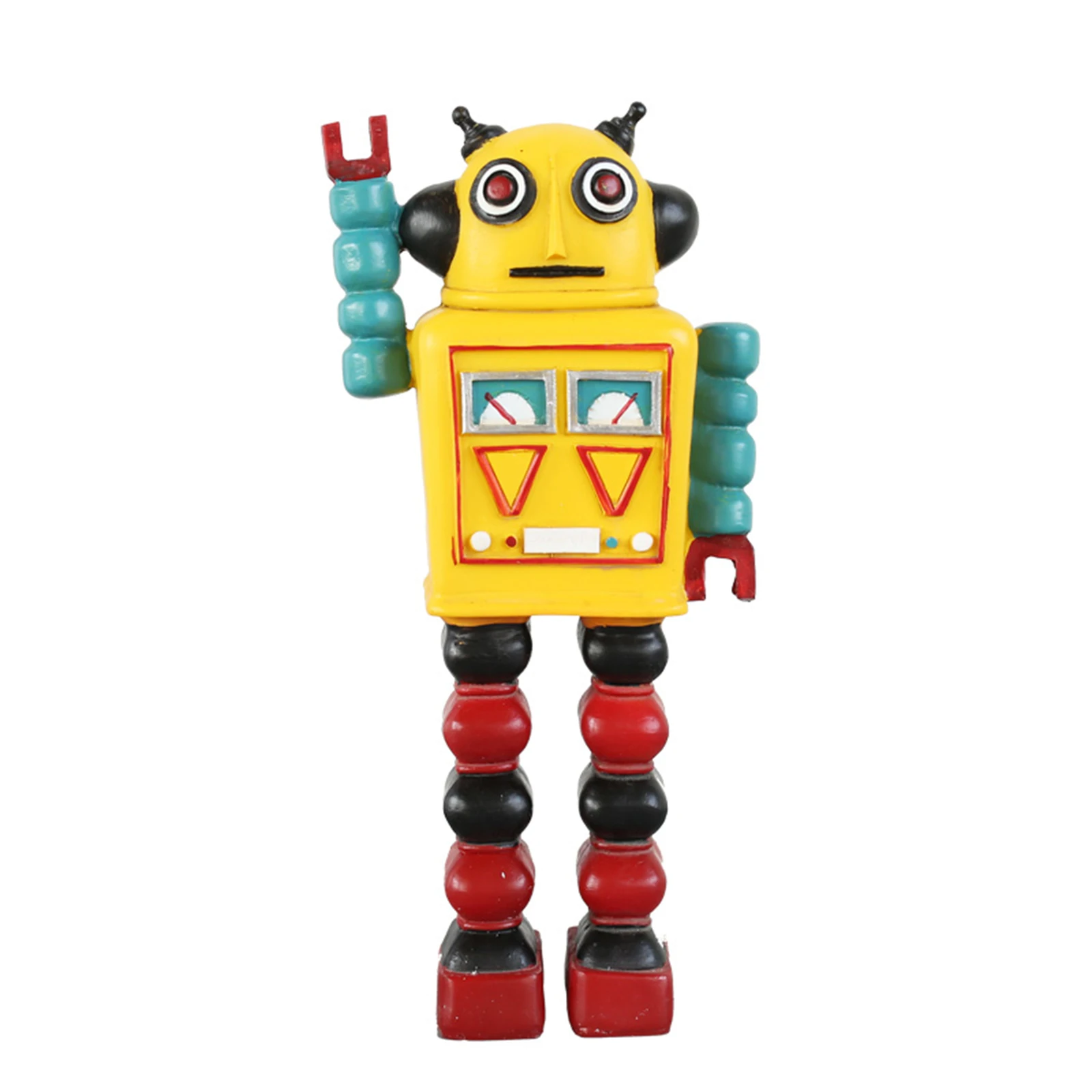 

Retro Figurines Old Resin Robot Model Bar Cafe Restaurant Ornaments Shop Decorations Home Furnishing Robot Library MDJ99