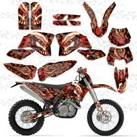 motorcycle fairing decal sticker for ktm exc excf sx sxf xc xcf xcw 400 450 500 524 125 150 200 250 300 350 all models 2008 2010
