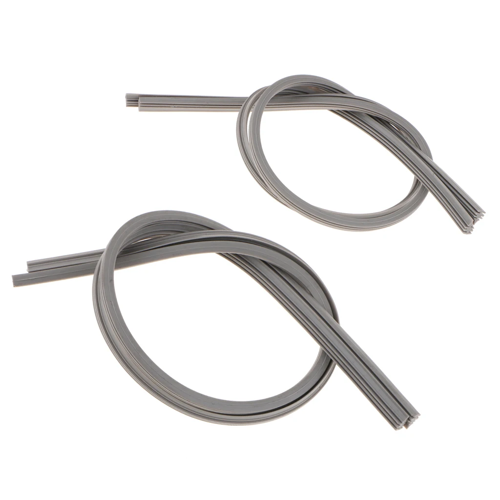 

4 Pieces Windscreen Window Boneless Wiper Silicone Strips 26inch + 24inch