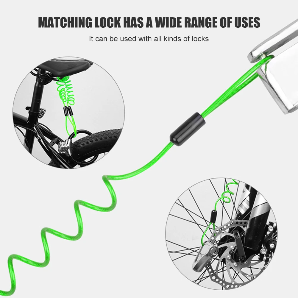 

Bicycle Motorcycle Disc Lock Reminder Cable Accessories Bike Motorbike for Outdoor Personal Motorcycle Decoration