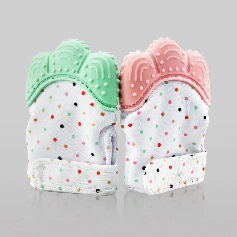 

Baby Teething Mitten for Babies Self-Soothing Pain Relief Teething Mitten Glove for Teething Babies Toddlers Infants Unisex